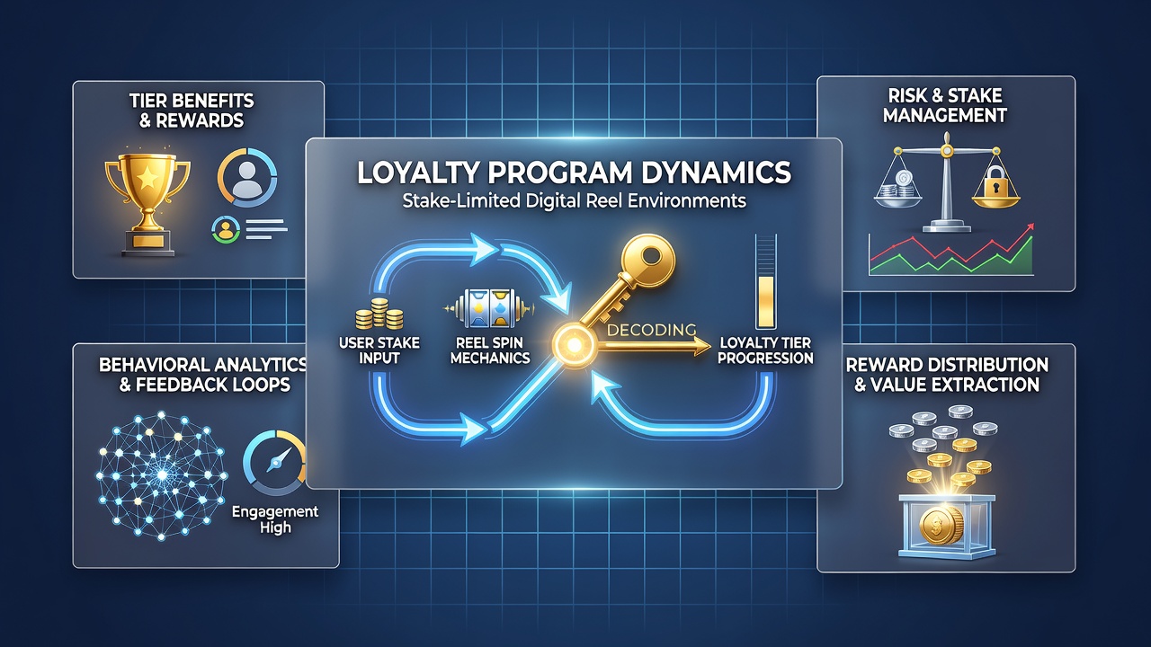 Digital slot interface displaying loyalty points accumulation and tier progression indicators