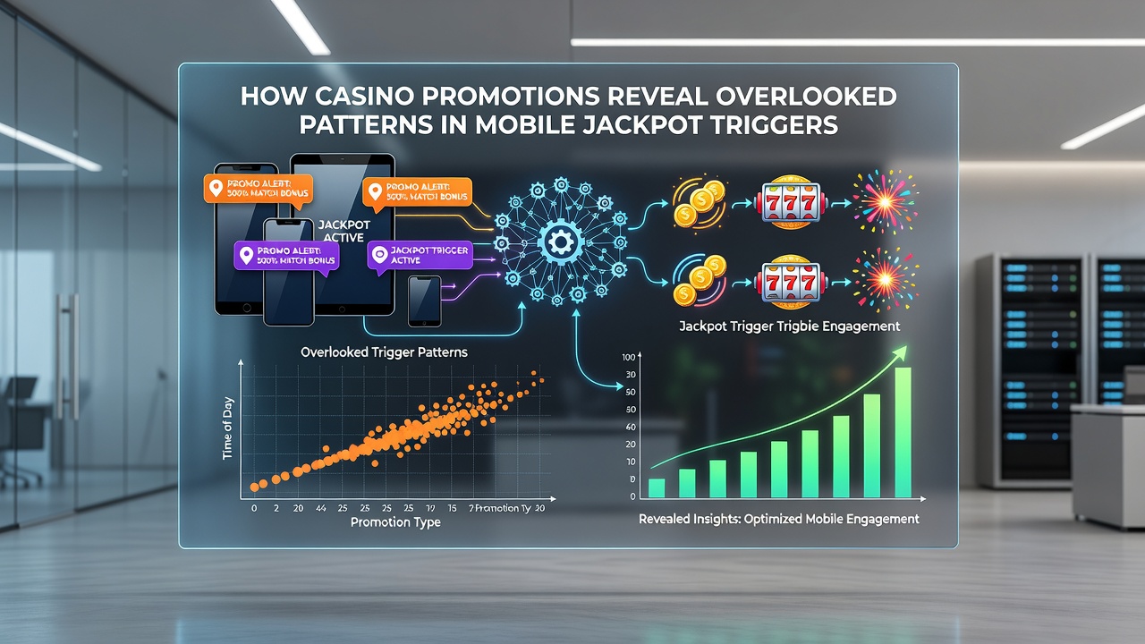 Data visualization of jackpot trigger frequency during promotional periods on mobile devices