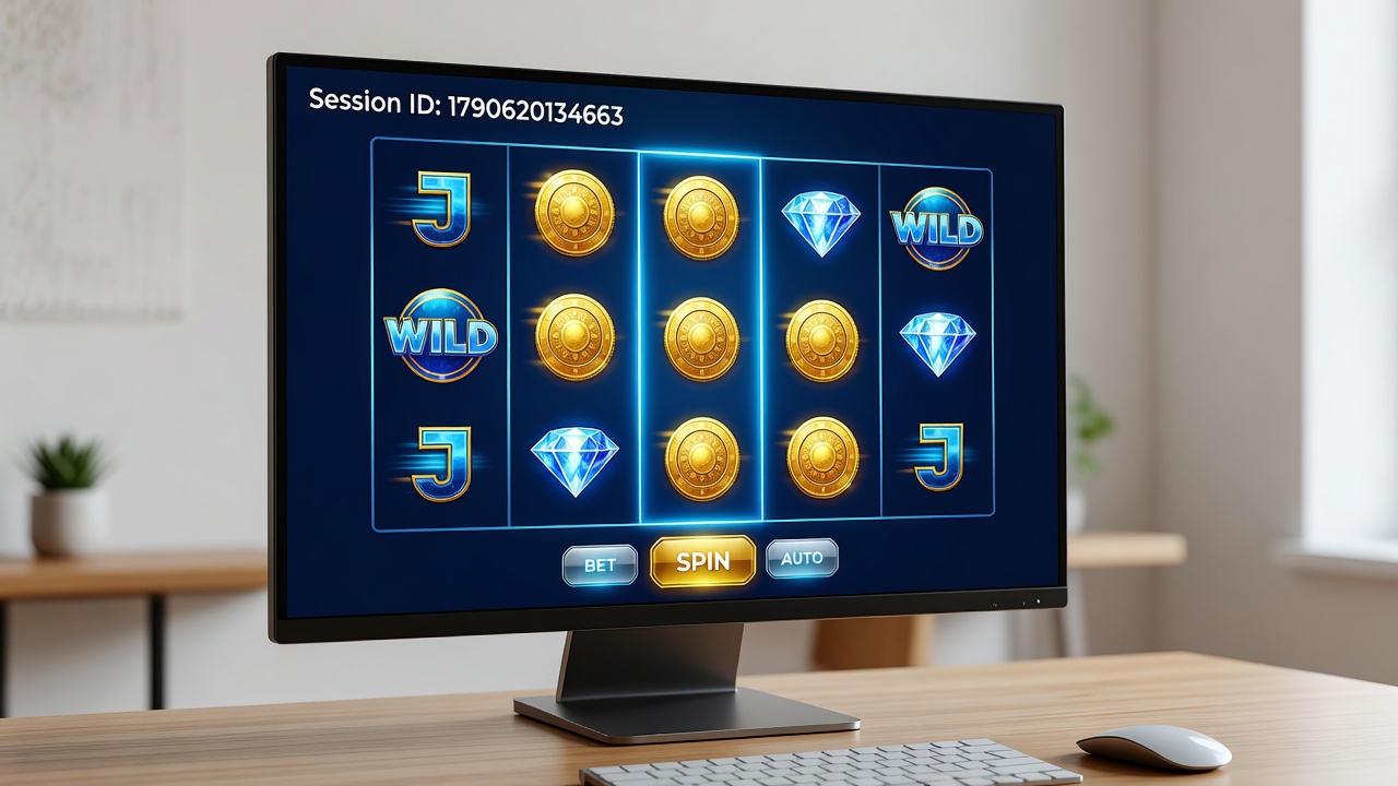 Close-up view of an online slot game during a bonus round with expanding wild symbols and animated effects