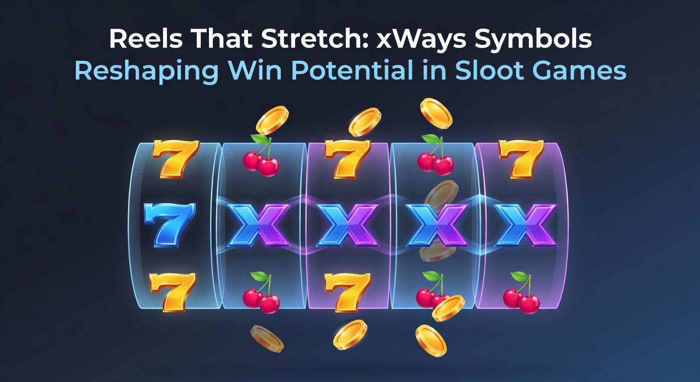 Animated slot reel expanding with xWays symbols multiplying positions for massive win lines
