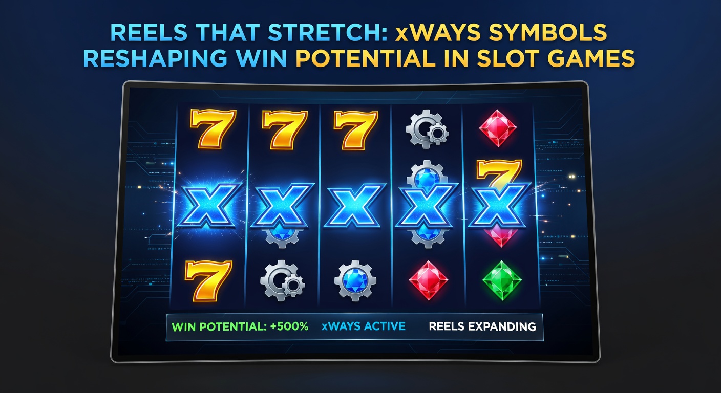 Close-up of xWays symbol duplicating across a slot reel, forming multiple winning combinations simultaneously