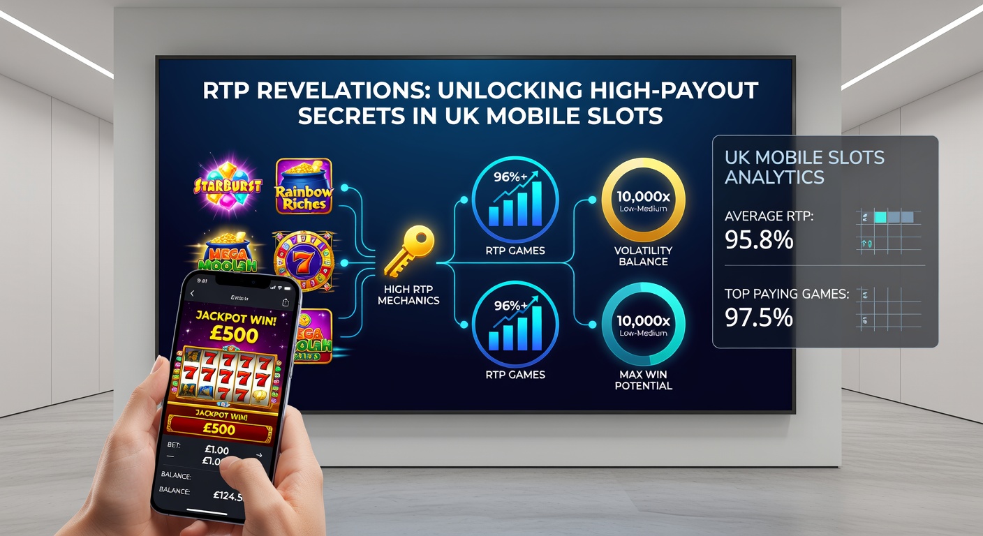 Close-up of a high-RTP slot payout table on a mobile device, highlighting 98%+ returns amid spinning reels