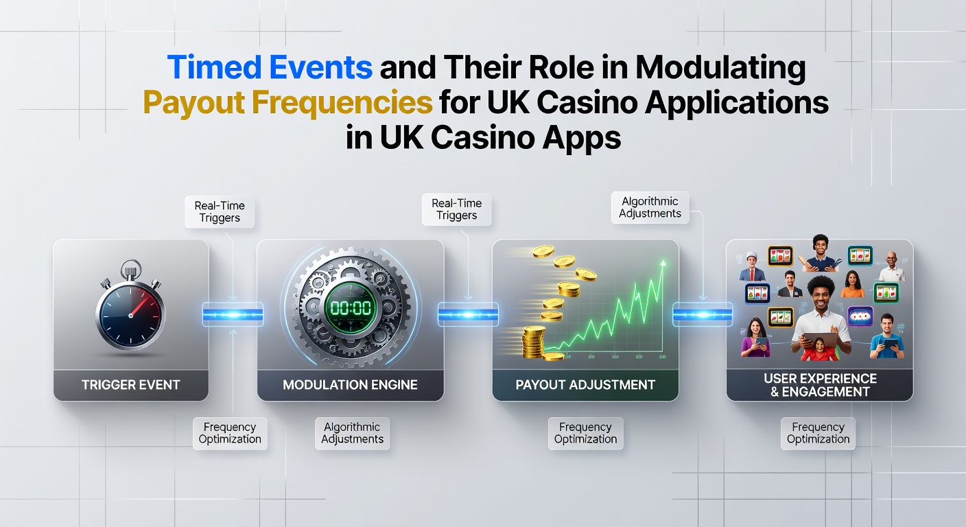 Illustration of timed events in casino apps showing clock icons and slot reels