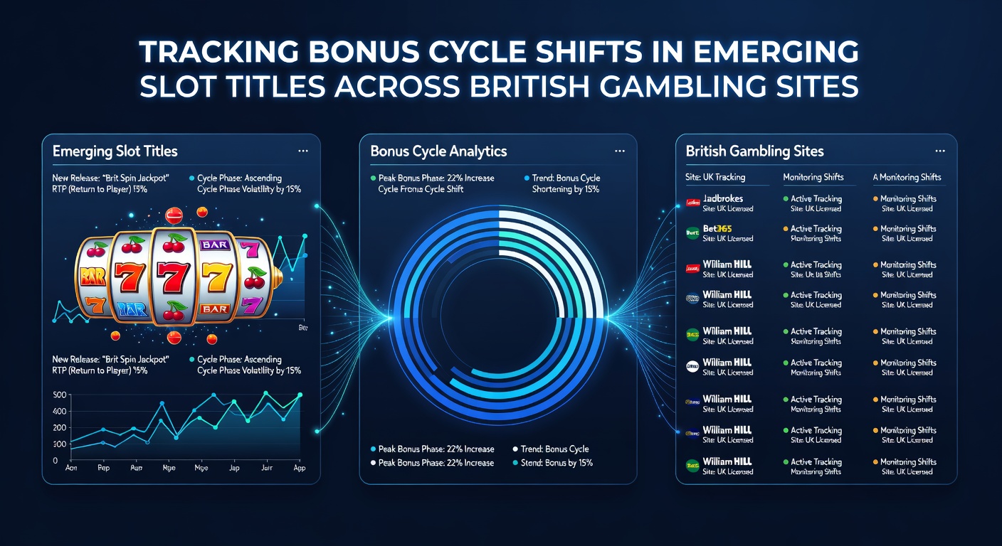 Chart displaying bonus cycle patterns in emerging slot titles on British platforms